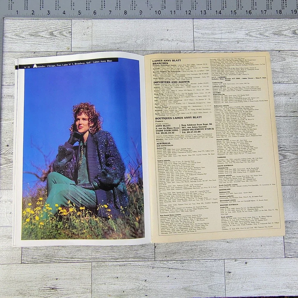 Anny Blatt Magazine 81 Knitting Patterns Sweaters Pullovers Cardigan 90s Vintage